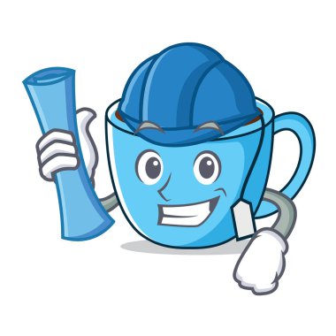 Mimar çay Kupası karakter karikatür