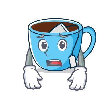 Yazık ki çay Kupası maskotu çizgi film