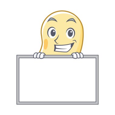 Yönetim Kurulu soya fasulyesi karakter karikatür ile sırıtarak