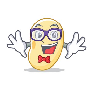 Geek soya fasulyesi karakter karikatür