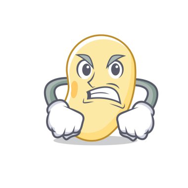 Kızgın soya fasulyesi maskot çizgi film