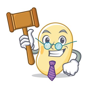 Yargıç soya fasulyesi maskot çizgi film