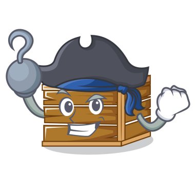 Korsan sandık karakter karikatür tarzı