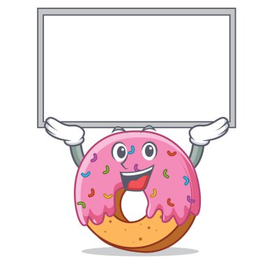 Oyun tahtasını Donut karakter karikatür tarzı