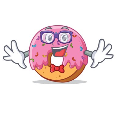 Geek Donut karakter karikatür tarzı