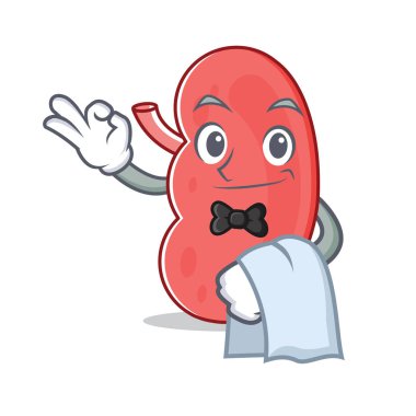 Garson böbrek maskot karikatür tarzı