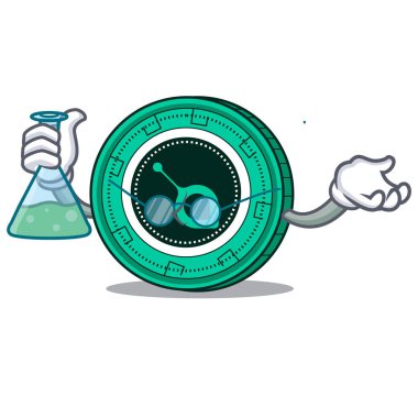 Profesör Siacoin karakter karikatür tarzı