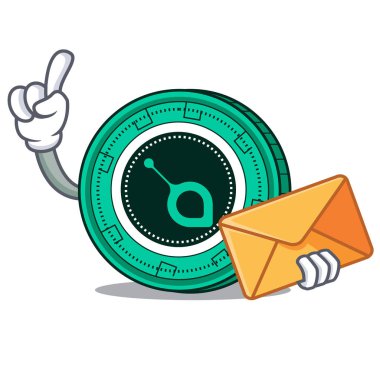 Zarf Siacoin karakter karikatür tarzı ile