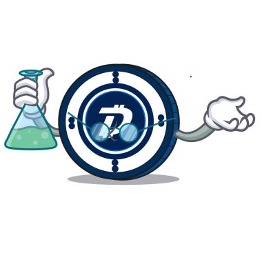 Profesör Digibyte sikke karakter karikatür
