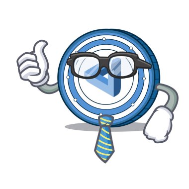 İşadamı Maidsafecoin karakter karikatür tarzı