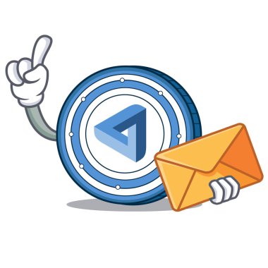 Zarf Maidsafecoin karakter karikatür tarzı ile