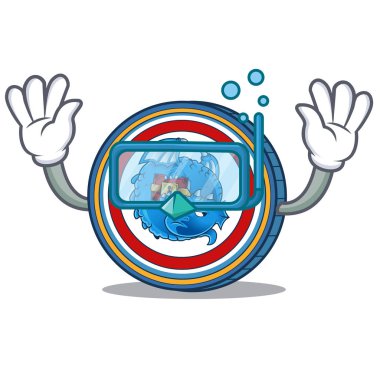 Dalış Dragonchain sikke karakter karikatür