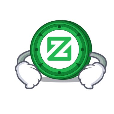 Bel Zcoin karakter karikatür tarzı el