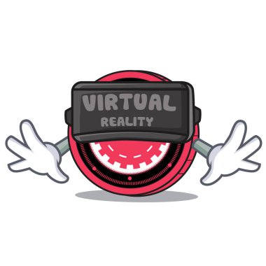 Sanal gerçeklik lunapark sikke maskot çizgi film