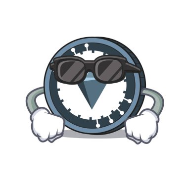 Süper cool Kucoin hisse karakter karikatür