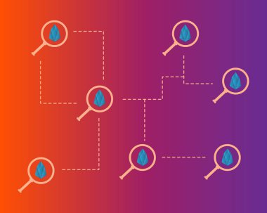 EOS cryptocurrency modern kavram arka plan stili