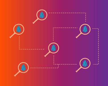 EOS cryptocurrency modern kavram arka plan stili