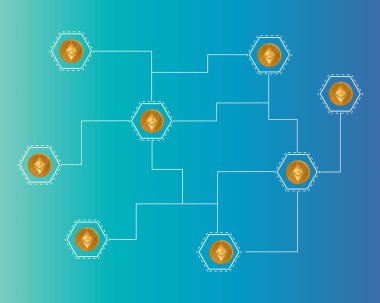 Blockchain ethereum cryptocurrency teknolojik altyapı