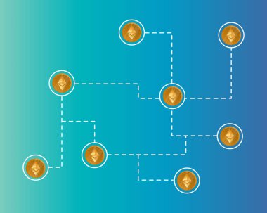 Blockchain ethereum cryptocurrency teknolojik altyapı
