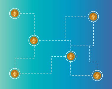 Blockchain ethereum cryptocurrency teknolojik altyapı