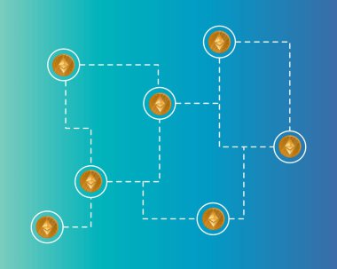 Blockchain ethereum cryptocurrency teknolojik altyapı