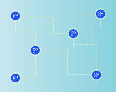 Arka plan blockchain Omisego cryptocurrency ağ