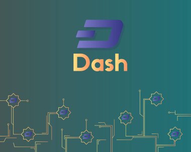 Dash blockchain teknolojisi ile devre arka plan