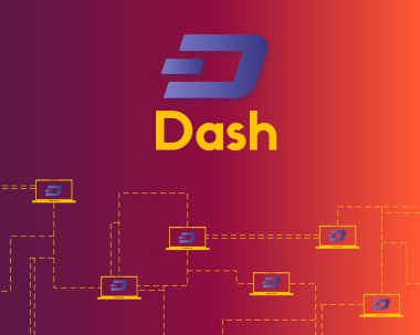 Arka plan ağ dash blockchain technology