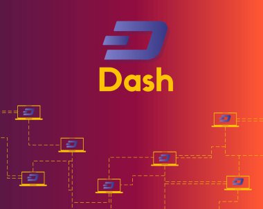 Arka plan ağ dash blockchain technology