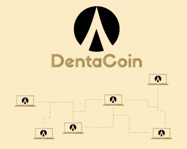Dentacoin blockchain ağ tarzı arka plan