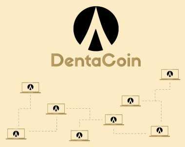 Dentacoin blockchain ağ tarzı arka plan