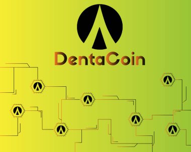 Dentacoin blockchain devre ağ tarzı arka plan
