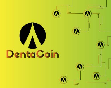 Dentacoin blockchain devre ağ tarzı arka plan