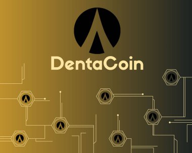 Dentacoin blockchain tarzı modern arka plan