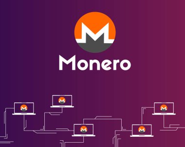 Cryptocurrency monero ağ arka plan toplama