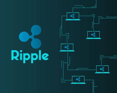 Cryptocurrency stil arka plan ağ dalgalanma