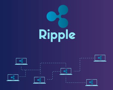 Cryptocurrency teknoloji kavramı stili arka plan dalgalanma