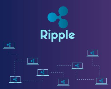 Cryptocurrency teknoloji kavramı stili arka plan dalgalanma