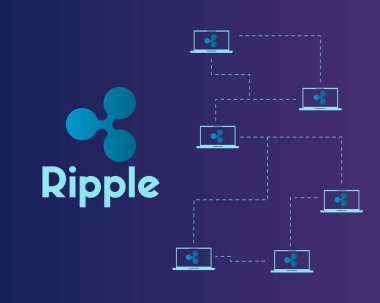 Cryptocurrency teknoloji kavramı stili arka plan dalgalanma
