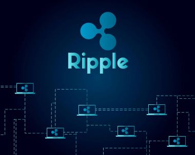 Ağ tarzı arka plan bağlantı cryptocurrency dalgalanma