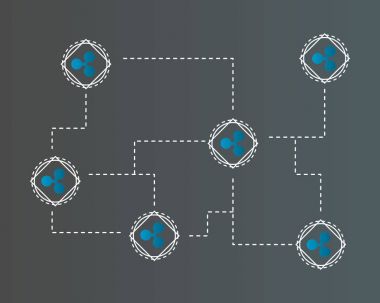 Cryptocurrency basit bir kavram stili arka plan dalgalanma