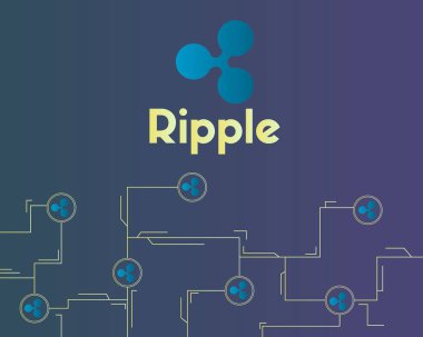 Cryptocurrency blockchain ağ tarzı arka plan dalgalanma