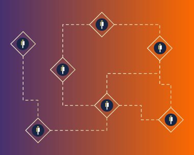 Kalabalık cryptocurrency blockchain sanal teknolojik altyapı