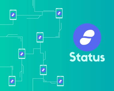 Cryptocurrency durum blockchain ağ tarzı arka plan