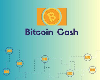 Blockchain bitcoin para teknoloji arka plan toplama