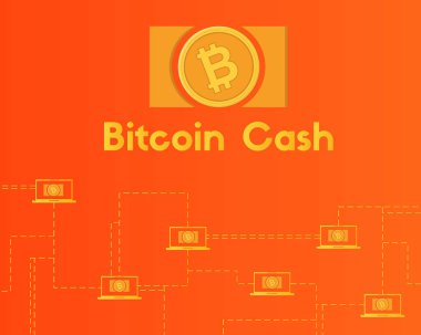 Blockchain bitcoin para teknoloji arka plan koleksiyon ağ