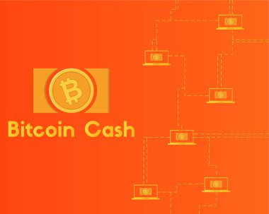 Blockchain bitcoin para teknoloji arka plan koleksiyon ağ