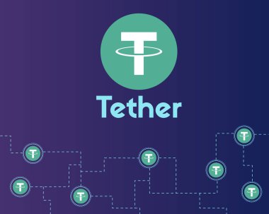 Arka plan stili ağ urgan cryptocurrency