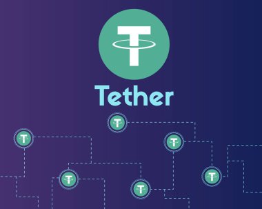 Arka plan stili ağ urgan cryptocurrency