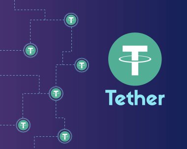 Arka plan stili ağ urgan cryptocurrency